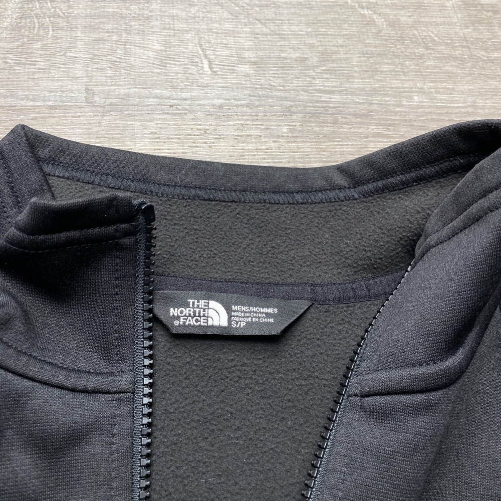 The North Face Jacket Mens Small Black Full Zip Fleece Lined Polyester Track - Picture 3 of 11